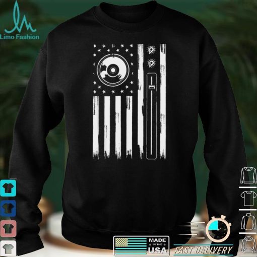 Cool Music Producer For Men Women American Flag Patriotic DJ T Shirt