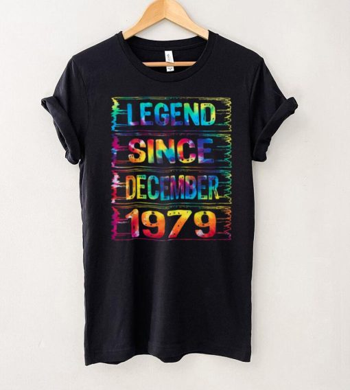 December 43 Years Old Since 1979 43rd Birthday Gift Tie Dye T Shirt tee