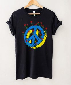 Floral Peace Sign Vintage Ukraine Support Ukraine Ukrainian T Shirt