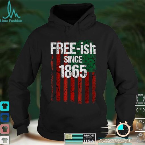 Free ish Since 1865 Juneteenth Day Flag Black Pride T Shirt