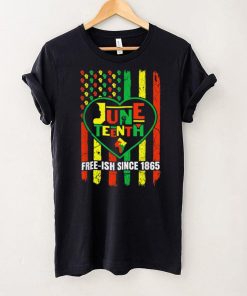 Freeish Since 1865 Men Women Kids Black Afro Juneteenth Flag T Shirt tee