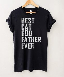 Funny Father Day Best Cat Godfather Ever Vintage T Shirt sweater shirt