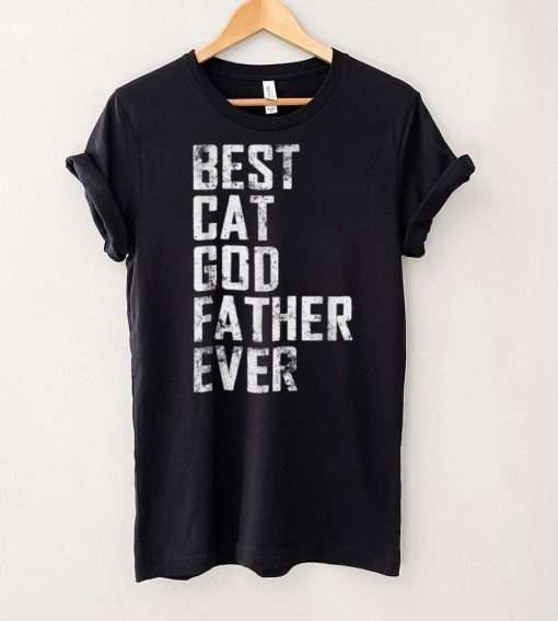 Funny Father Day Best Cat Godfather Ever Vintage T Shirt sweater shirt