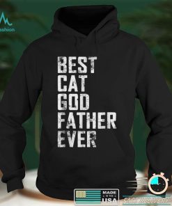 Funny Father Day Best Cat Godfather Ever Vintage T Shirt sweater shirt