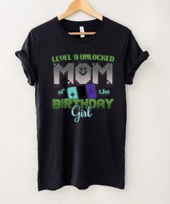 Gamer Mom of the Birthday Girl Level 9 Unlocked T Shirt tee