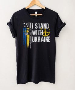 Gun Ukrainian Flag I Stand With Ukraine Men Women (on back) Long Sleeve T Shirt