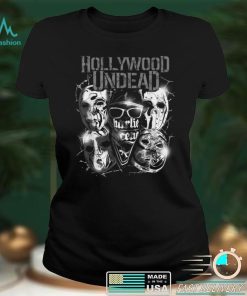 Hollywood Undead Official Merchandise Metal Masks T Shirt tee