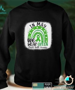 In May We Wear Green Mental Health Awareness Green Ribbon T Shirt