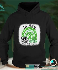 In May We Wear Green Mental Health Awareness Green Ribbon T Shirt