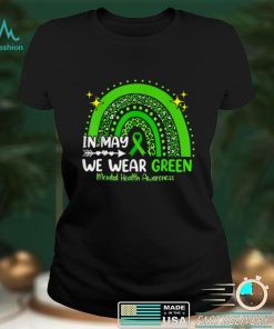 In May We Wear Green Mental Health Awareness T Shirt