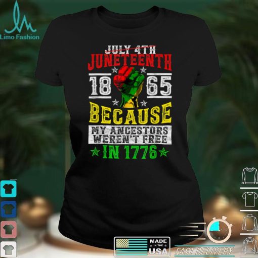 July 4th Juneteenth 1865 Celebrate African Americans Freedom T Shirt (1) tee