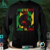 Juneteenth June 19th 1865 Celebration African Freedom Day T Shirt