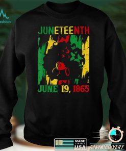 Juneteenth June 19th 1865 Celebration Afro Women Freedom Day T Shirt