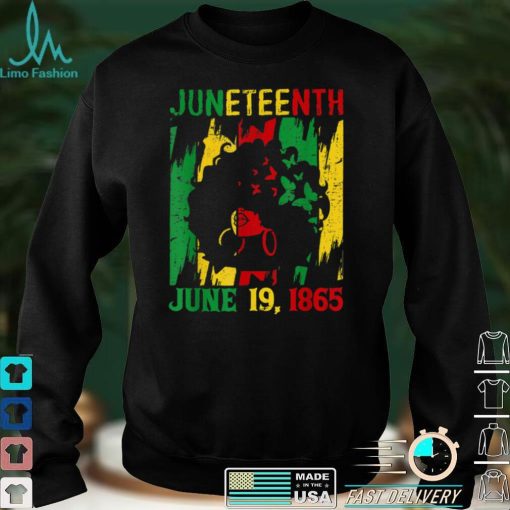 Juneteenth June 19th 1865 Celebration Afro Women Freedom Day T Shirt