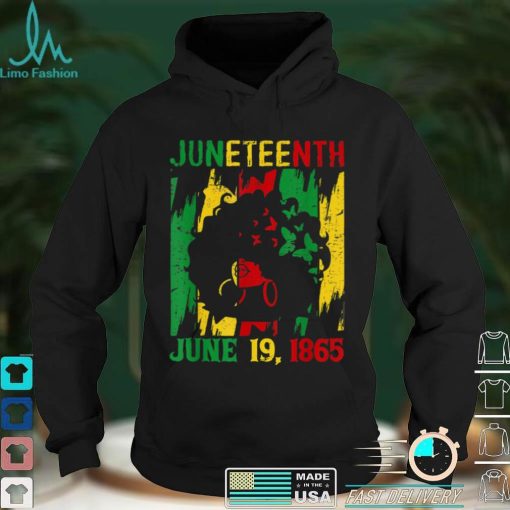 Juneteenth June 19th 1865 Celebration Afro Women Freedom Day T Shirt