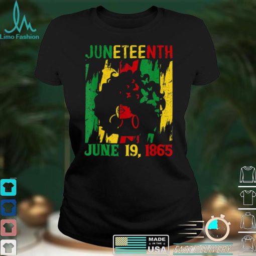 Juneteenth June 19th 1865 Celebration Afro Women Freedom Day T Shirt