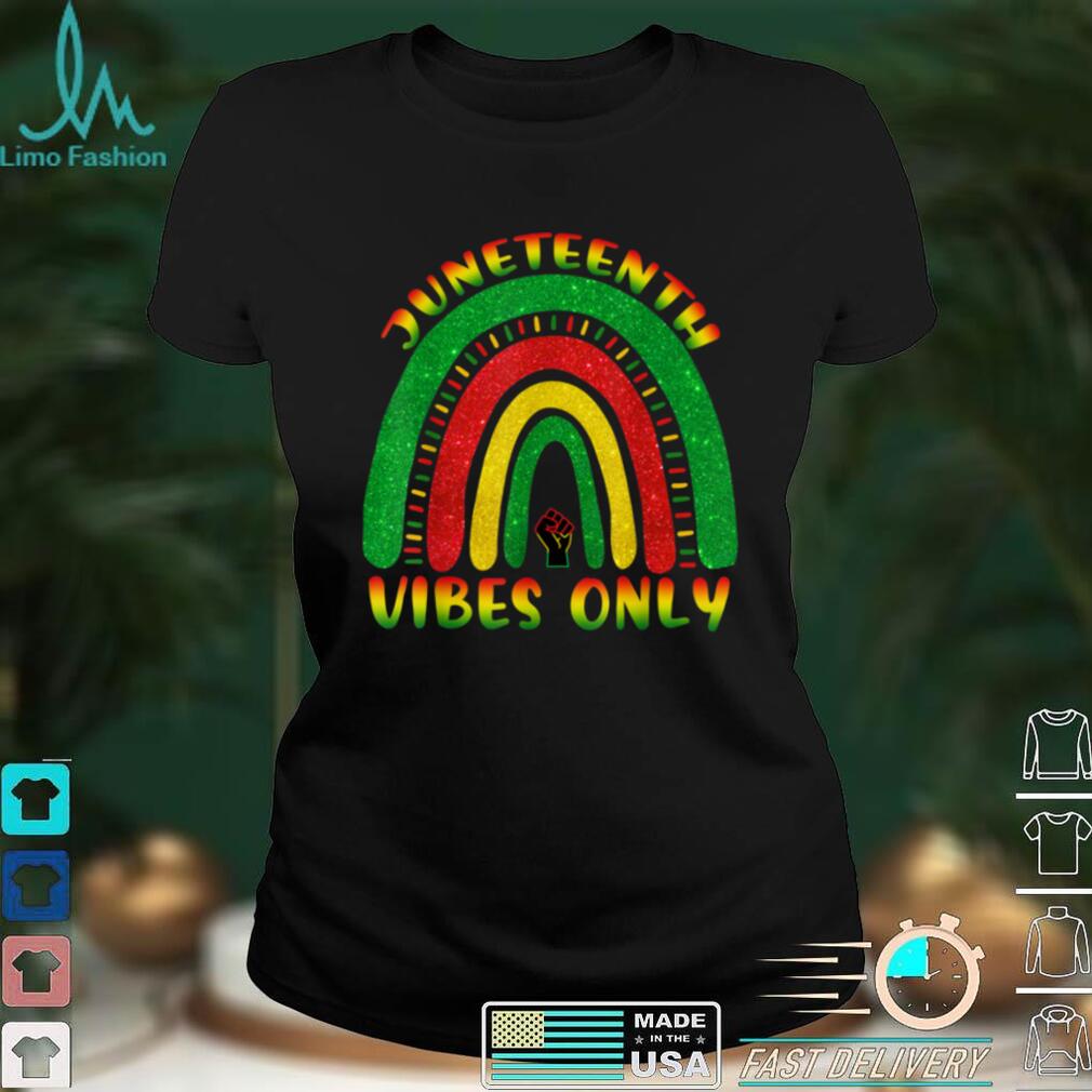 Juneteenth Vibes Only Black African American Cute Women Girl T Shirt tee