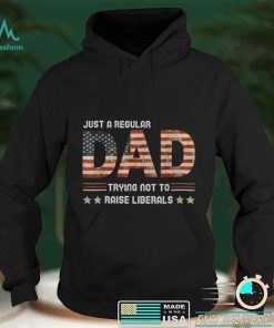 Just A Regular Dad Trying Not To Raise Liberals Fathers Day T Shirt