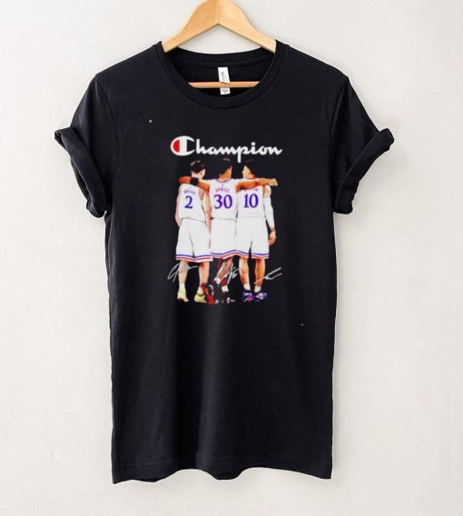 Kansas Jayhawks champion Braun Agbaji Wilson signatures shirt