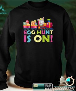 Kids Egg Hunt Is On Tractor Easter Bunny Eggs Boys Kids Toddler T Shirt