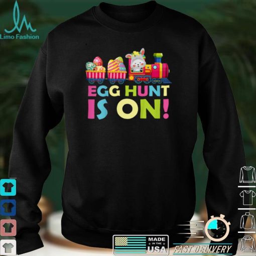 Kids Egg Hunt Is On Tractor Easter Bunny Eggs Boys Kids Toddler T Shirt