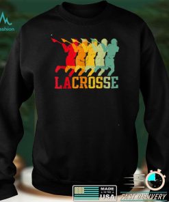 Lacrosse Vintage Retro Lacrosse Stick Sun Gift T Shirt