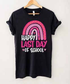 Last Day of School 2022 Rainbow Lunch Lady Teacher T Shirt tee