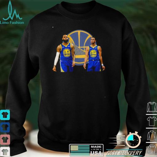 LeBron James Play With Steph Curry Golden State Warriors T Shirt