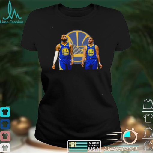 LeBron James Play With Steph Curry Golden State Warriors T Shirt