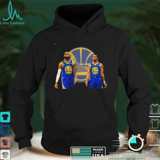 LeBron James Play With Steph Curry Golden State Warriors T Shirt