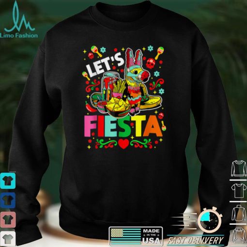 Let’s Fiesta Cinco De Mayo Camisa Mexicana Hombre T Shirt tee