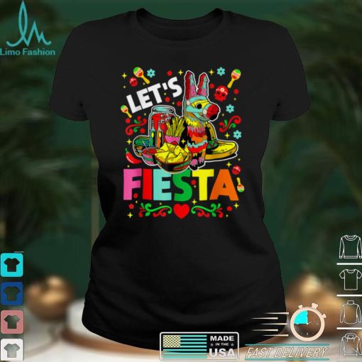 Let’s Fiesta Cinco De Mayo Camisa Mexicana Hombre T Shirt tee