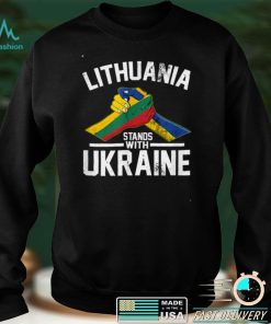 Lithuania Stands With Ukraine Ukrainian Lithuanian Flag T Shirt