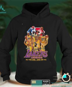 Los Angeles Lakers Legends Players All For One Signatures Shirt