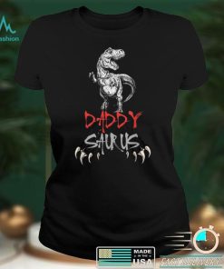 Mens Daddysaurus Daddy Saurus T Rex Dinosaur Fathers Day T Shirt