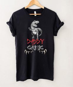 Mens Daddysaurus Daddy Saurus T Rex Dinosaur Fathers Day T Shirt