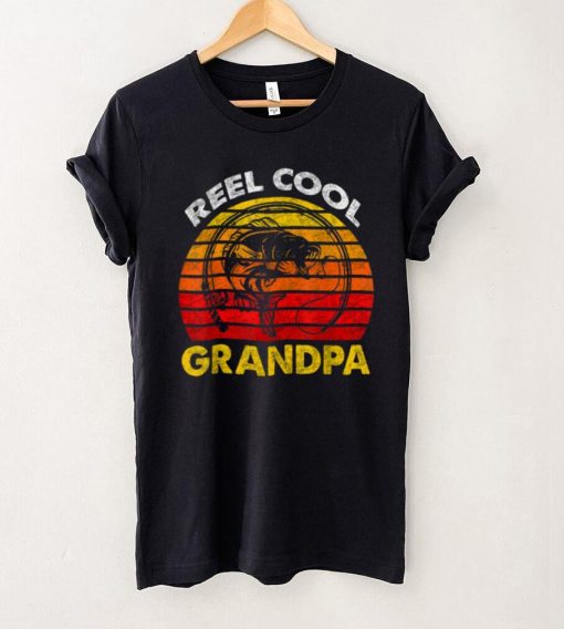 Mens Fathers Day Shirt Dad Daddy Father_s Reel Cool Grandpa T Shirt