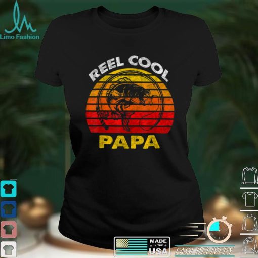 Mens Fathers Day Shirt Dad Daddy Father_s Reel Cool Papa T Shirt