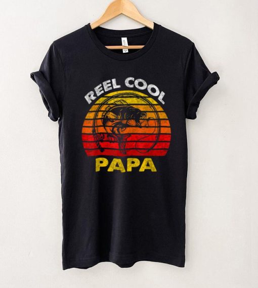 Mens Fathers Day Shirt Dad Daddy Father_s Reel Cool Papa T Shirt