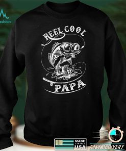 Mens Father's Day shirt Fisherman Fish Reel Cool Papa Fishing Dad T Shirt tee