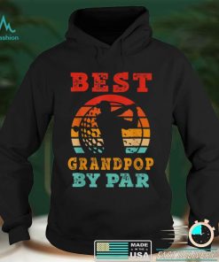 Mens Gift For Fathers Day Tee Best Grandpop By Par Golfing T Shirt