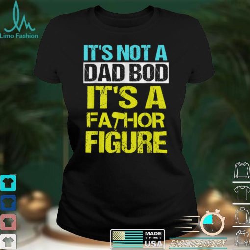 Mens Its not a dad bod Its a Fathor Figure T Shirt