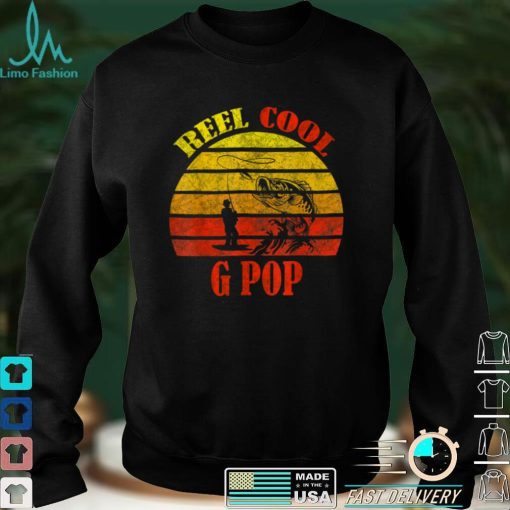 Mens Reel Cool G Pop Fisherman Daddy Father Day Gifts Fishin T Shirt