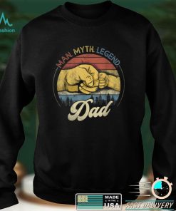 Mens Vintage Dad The Man The Myth The Legend Gift For Fathers Day T Shirt tee