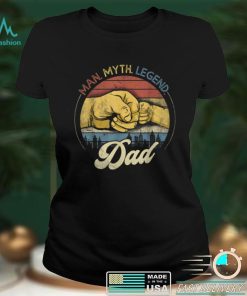 Mens Vintage Dad The Man The Myth The Legend Gift For Fathers Day T Shirt tee