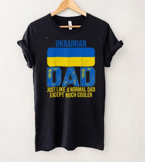 Mens Vintage Ukrainian Dad Ukraine Flag For Father's Day T Shirt