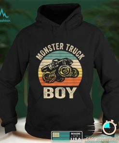 Monster Truck Boy Kids Retro Vintage Monster Truck T Shirt