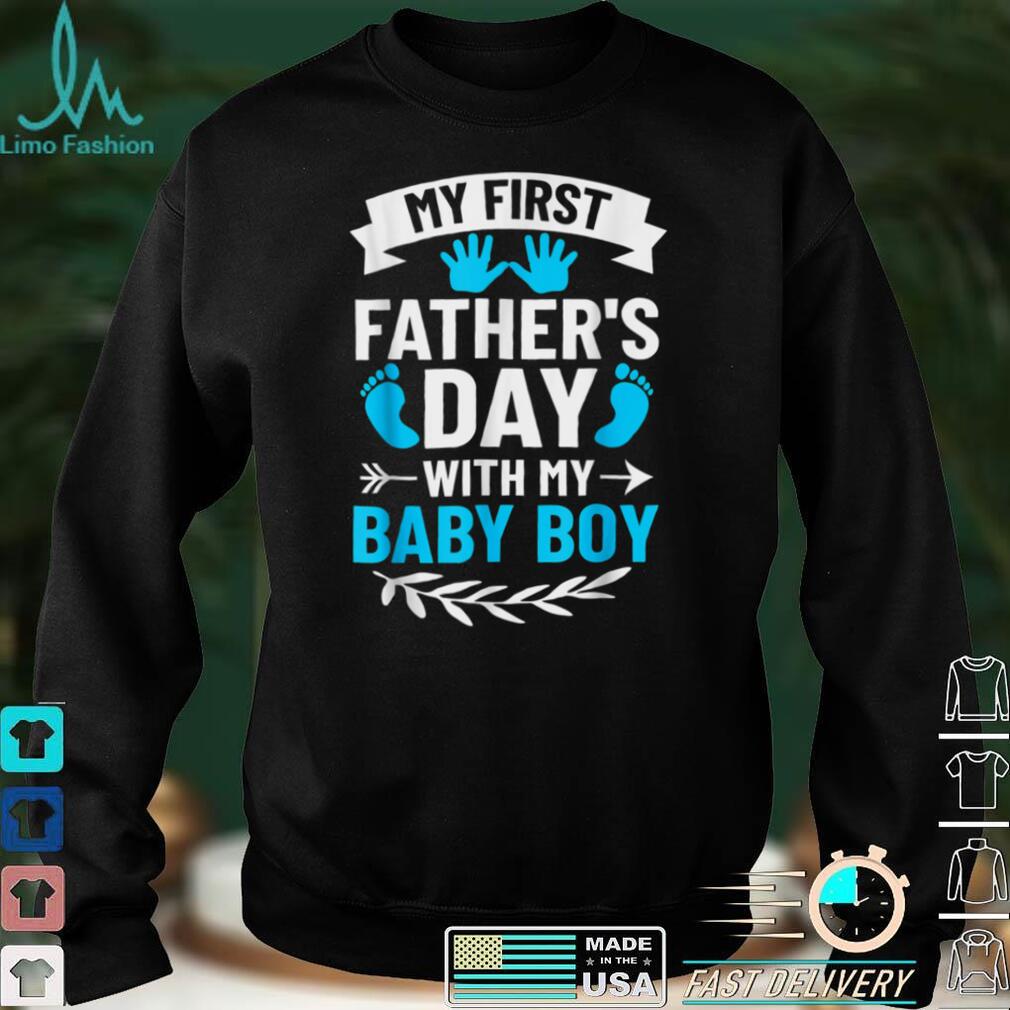 My First Fathers Day Baby Boy Outfit First Time Dad T Shirt (1)