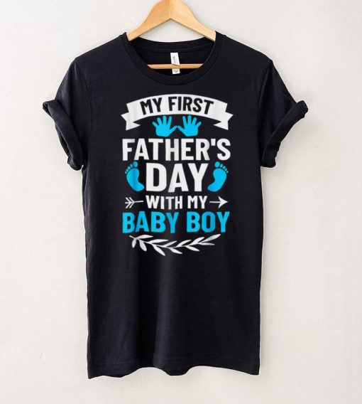 My First Fathers Day Baby Boy Outfit First Time Dad T Shirt (1)
