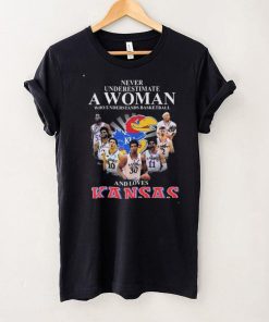 Never Underestimate A Women Love Kansas Shirt, Kansas Nation Champion T Shirt